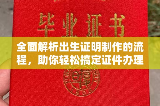 定州全面解析出生证明制作的流程，助你轻松搞定证件办理
