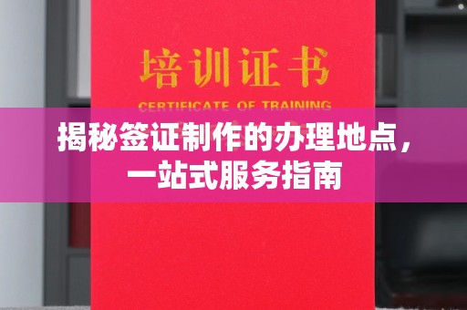 定州揭秘签证制作的办理地点，一站式服务指南