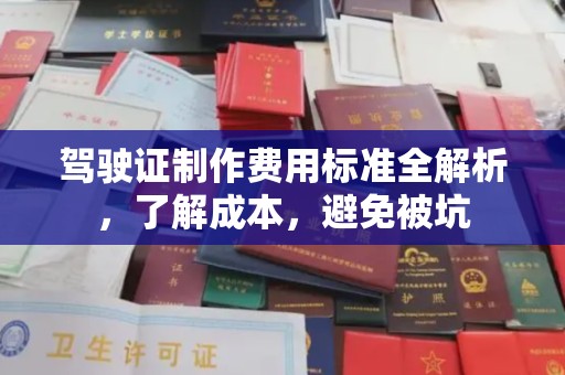 定州驾驶证制作费用标准全解析，了解成本，避免被坑
